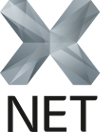 X-Net Logo grau